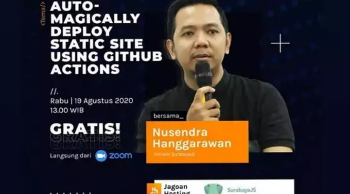 nusendra jagoanhosting github actions